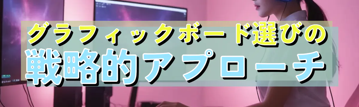 グラフィックボード選びの戦略的アプローチ