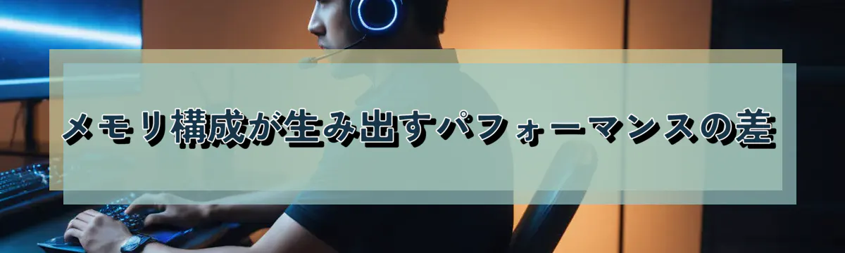 メモリ構成が生み出すパフォーマンスの差