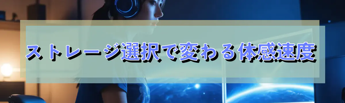 ストレージ選択で変わる体感速度