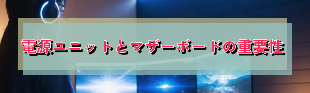 電源ユニットとマザーボードの重要性
