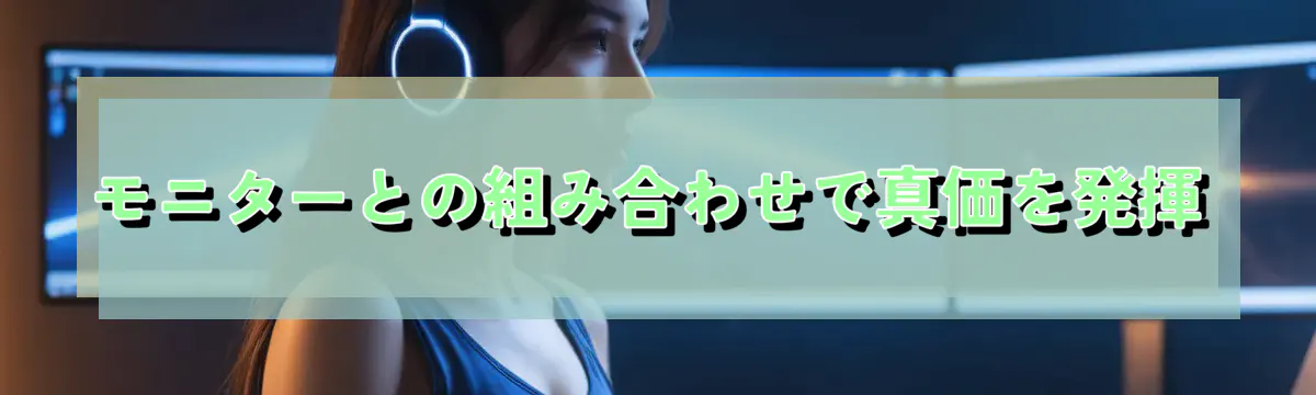 モニターとの組み合わせで真価を発揮