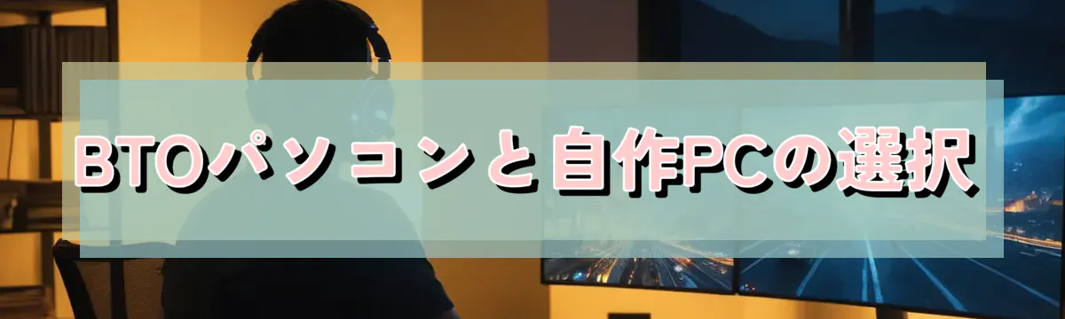 BTOパソコンと自作PCの選択