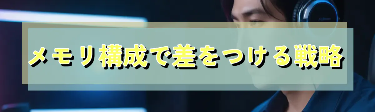 メモリ構成で差をつける戦略