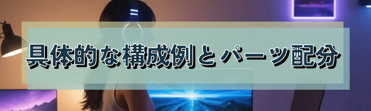 具体的な構成例とパーツ配分