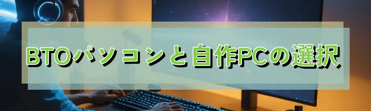 BTOパソコンと自作PCの選択