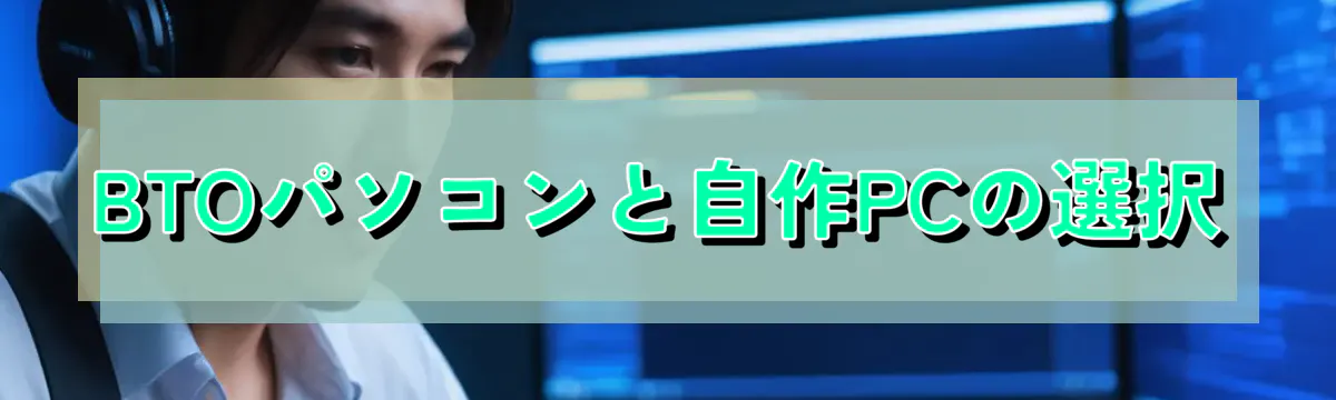 BTOパソコンと自作PCの選択