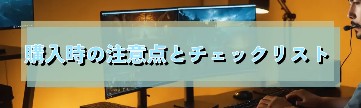 購入時の注意点とチェックリスト