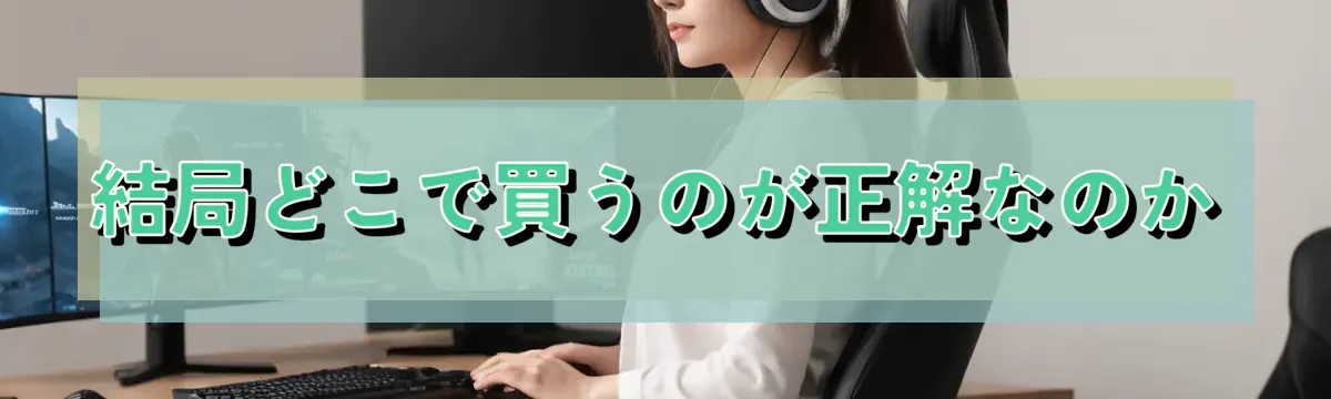 結局どこで買うのが正解なのか