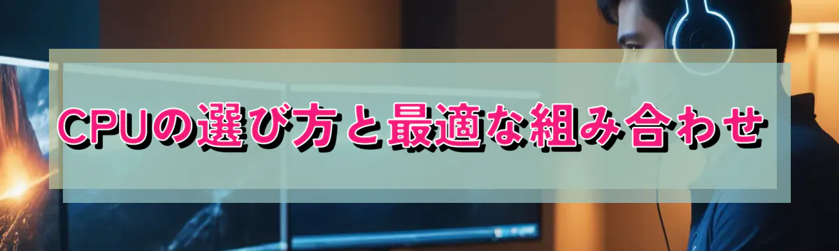 CPUの選び方と最適な組み合わせ