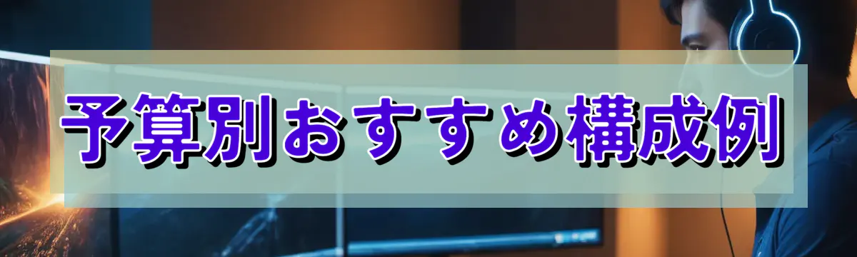 予算別おすすめ構成例