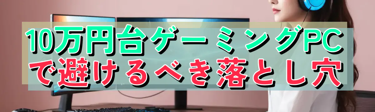 10万円台ゲーミングPCで避けるべき落とし穴