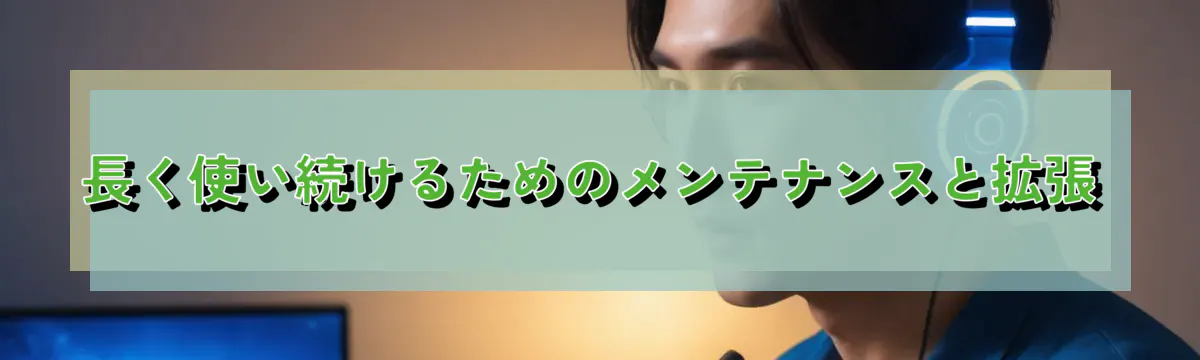 長く使い続けるためのメンテナンスと拡張