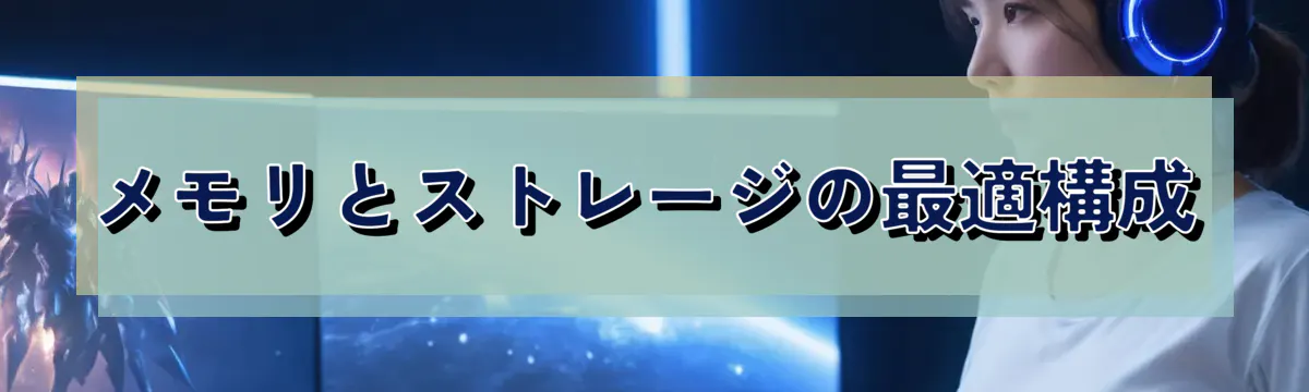 メモリとストレージの最適構成