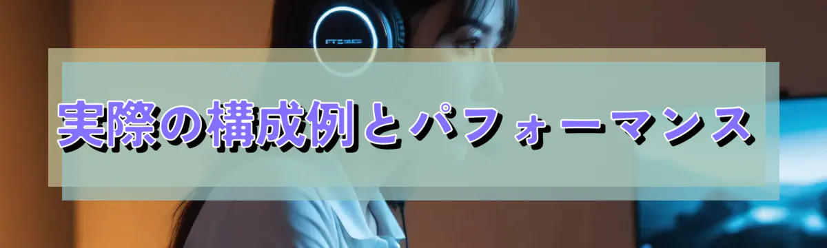 実際の構成例とパフォーマンス