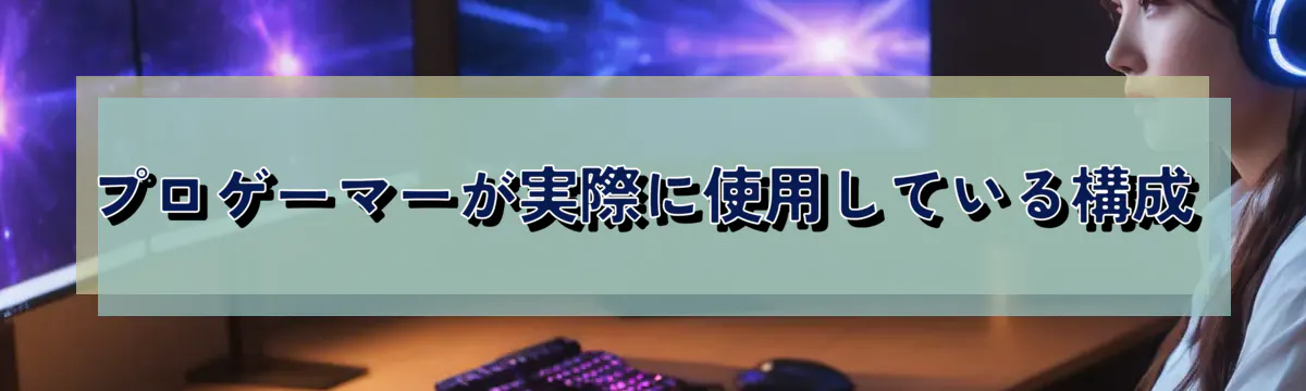 プロゲーマーが実際に使用している構成