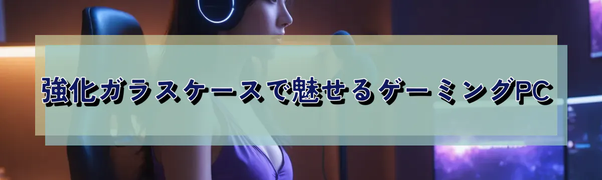 強化ガラスケースで魅せるゲーミングPC