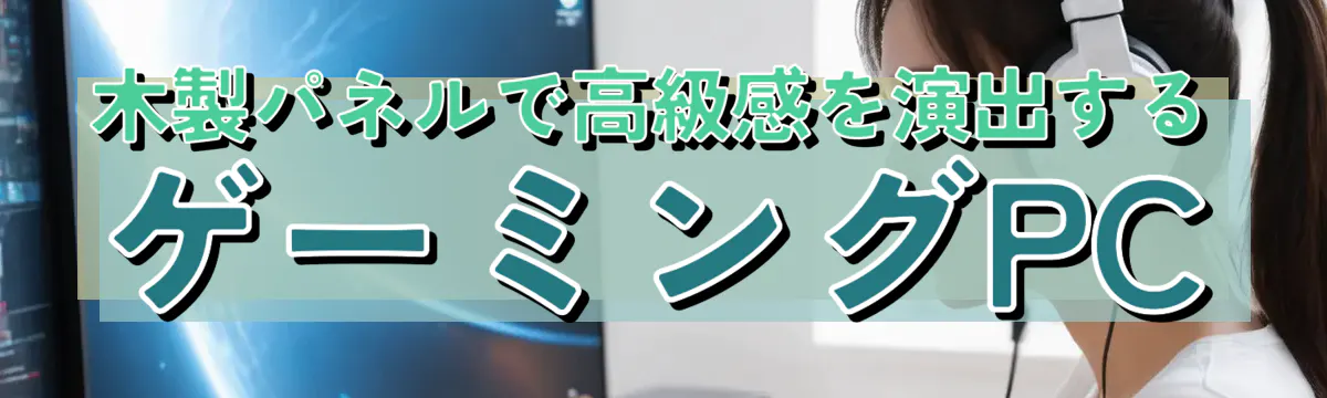 木製パネルで高級感を演出するゲーミングPC