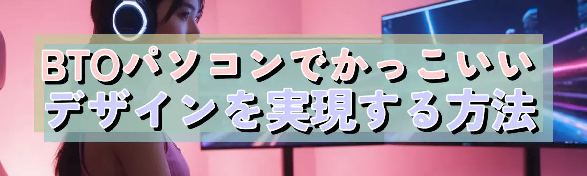 BTOパソコンでかっこいいデザインを実現する方法