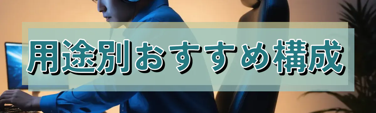 用途別おすすめ構成