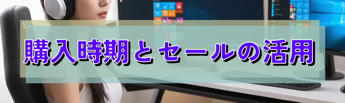 購入時期とセールの活用