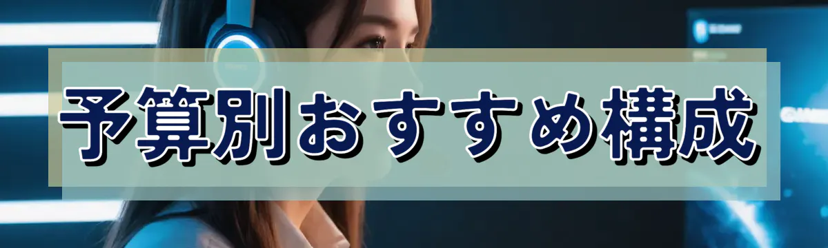 予算別おすすめ構成