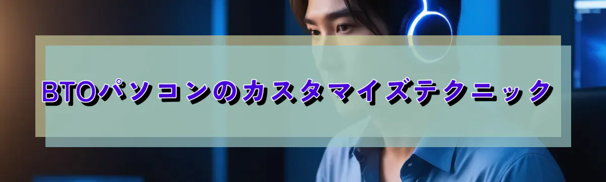 BTOパソコンのカスタマイズテクニック