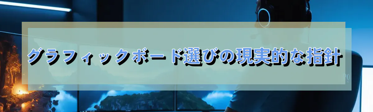 グラフィックボード選びの現実的な指針