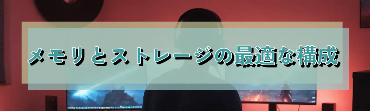 メモリとストレージの最適な構成