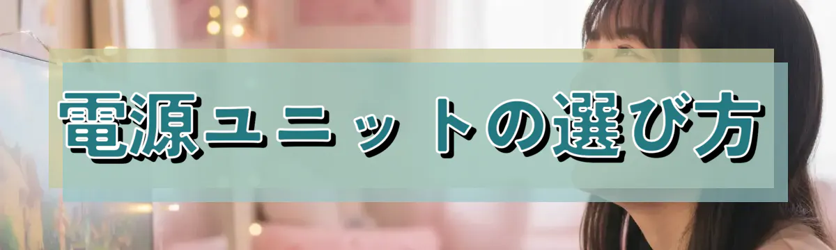 電源ユニットの選び方