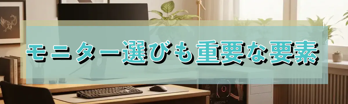 モニター選びも重要な要素