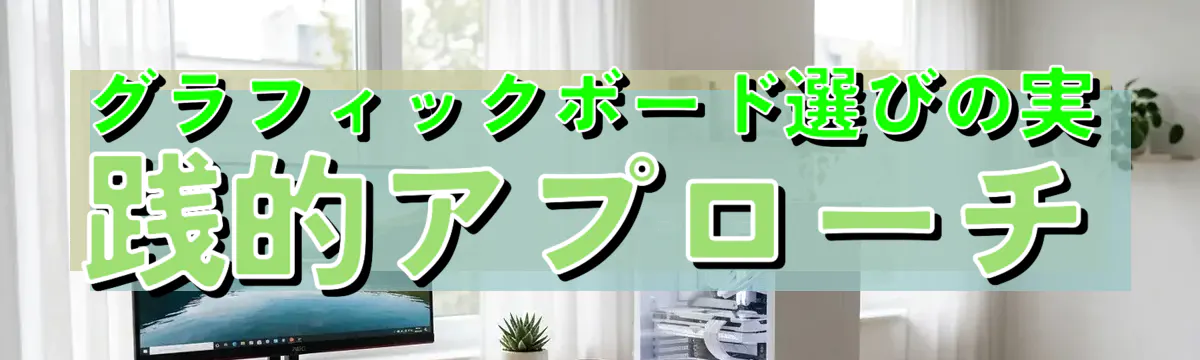 グラフィックボード選びの実践的アプローチ