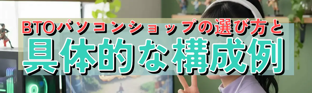 BTOパソコンショップの選び方と具体的な構成例