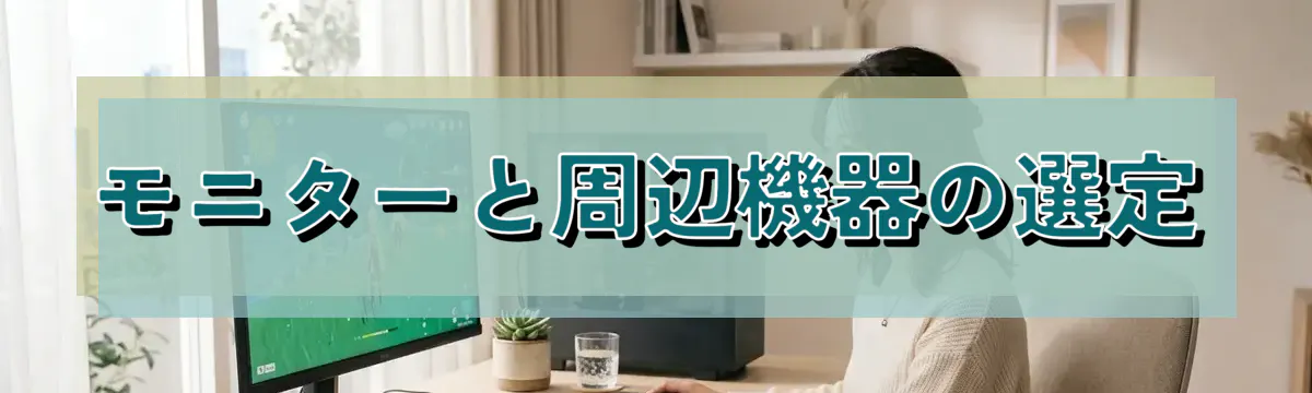 モニターと周辺機器の選定