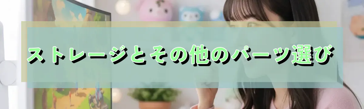 ストレージとその他のパーツ選び
