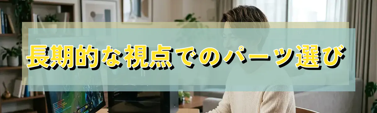 長期的な視点でのパーツ選び