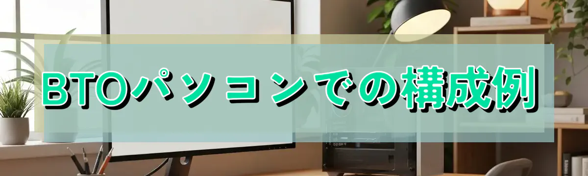 BTOパソコンでの構成例