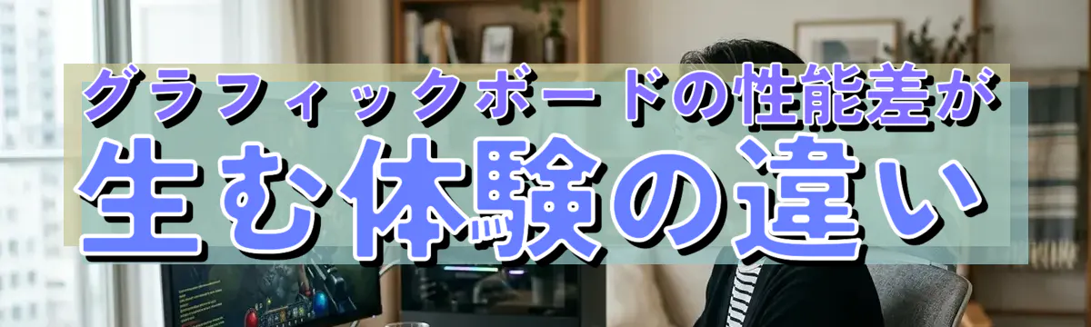 グラフィックボードの性能差が生む体験の違い