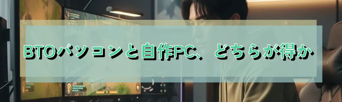 BTOパソコンと自作PC、どちらが得か