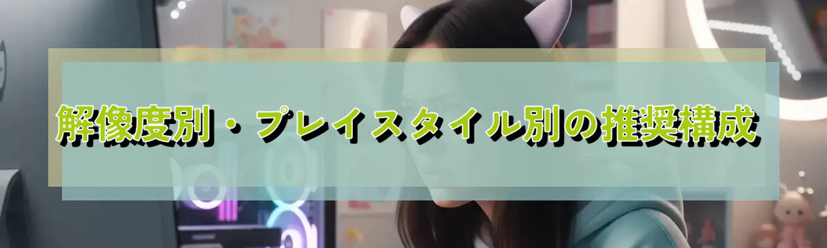 解像度別・プレイスタイル別の推奨構成