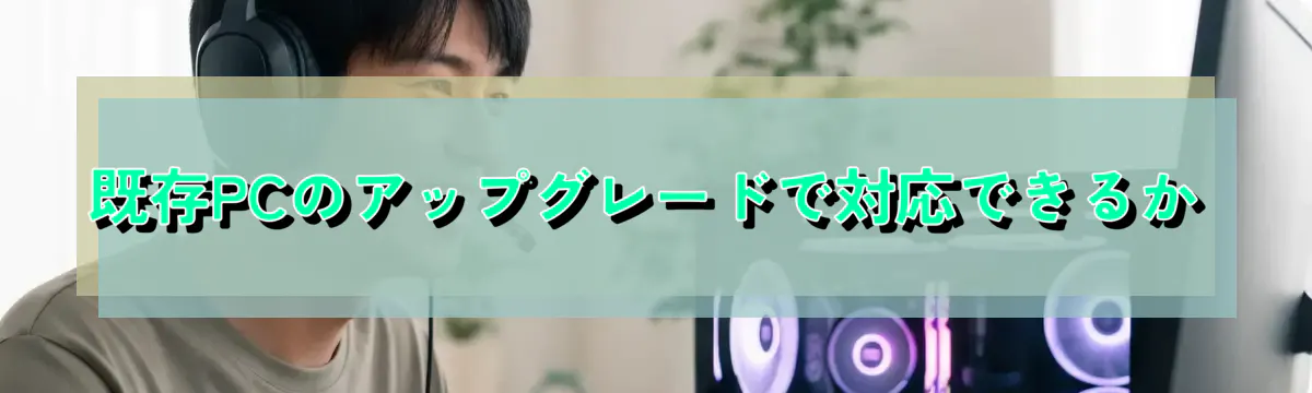 既存PCのアップグレードで対応できるか