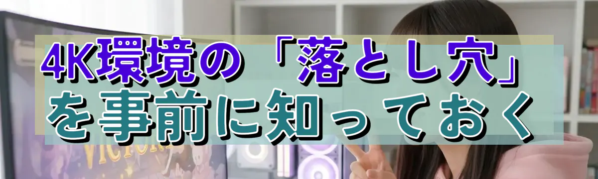 4K環境の「落とし穴」を事前に知っておく
