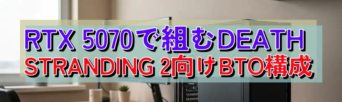 RTX 5070で組むDEATH STRANDING 2向けBTO構成
