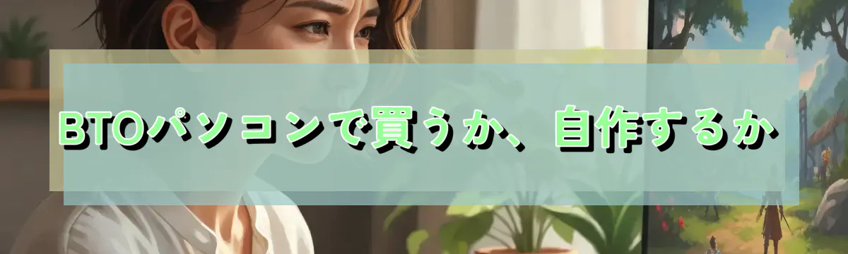 BTOパソコンで買うか、自作するか