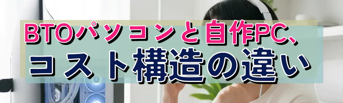 BTOパソコンと自作PC、コスト構造の違い