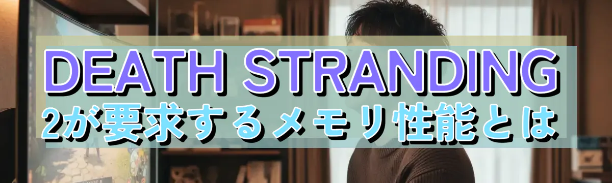 DEATH STRANDING 2が要求するメモリ性能とは
