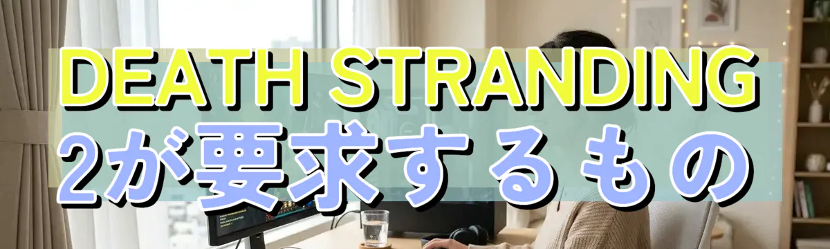DEATH STRANDING 2が要求するもの