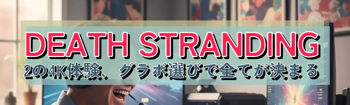 DEATH STRANDING 2の4K体験、グラボ選びで全てが決まる
