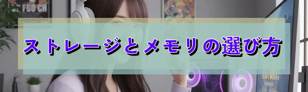ストレージとメモリの選び方
