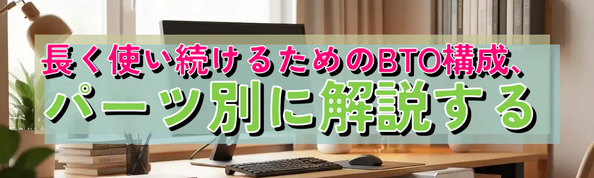 長く使い続けるためのBTO構成、パーツ別に解説する