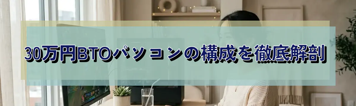 30万円BTOパソコンの構成を徹底解剖